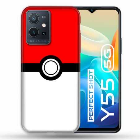 Coque Pour Vivo Y55 5G Pokemon Pokeball