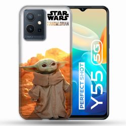 Coque Pour Vivo Y55 5G Star Wars - Yoda bebe soleil
