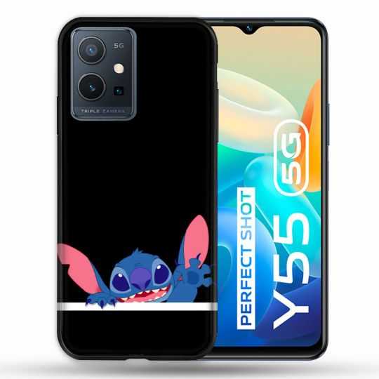 Coque Pour Vivo Y55 5G Stitch Noir