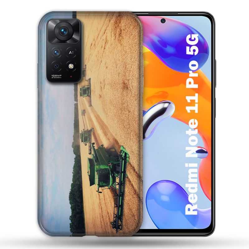 Coque Pour Xiaomi Redmi Note 11 Pro / 11 Pro 5G Agriculture Moissonneuse