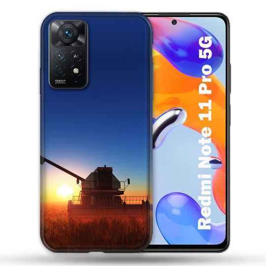 Coque Pour Xiaomi Redmi Note 11 Pro / 11 Pro 5G Agriculture Moissonneuse Soleil