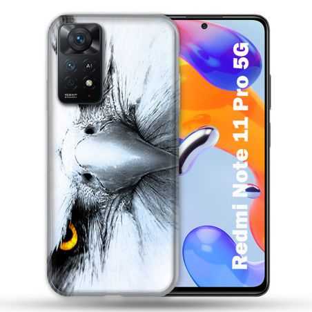 Coque Pour Xiaomi Redmi Note 11 Pro / 11 Pro 5G Animal Aigle Royal Blanc