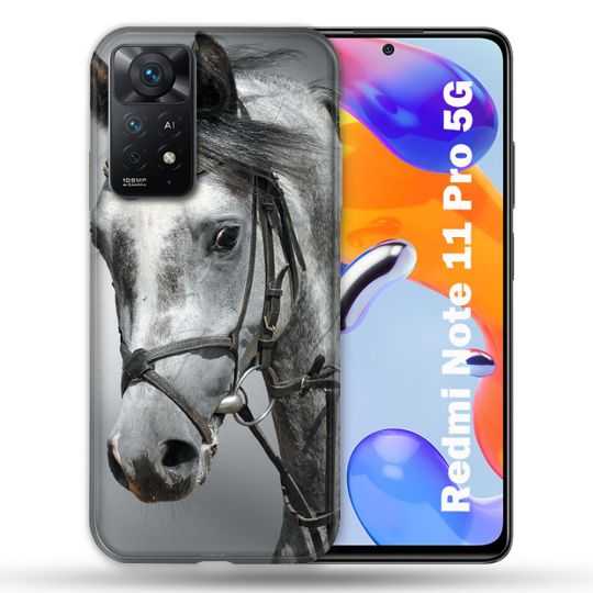 Coque Pour Xiaomi Redmi Note 11 Pro / 11 Pro 5G Animal Cheval Blanc
