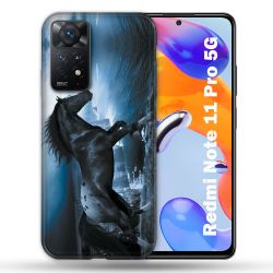 Coque Pour Xiaomi Redmi Note 11 Pro / 11 Pro 5G Animal Cheval Noir