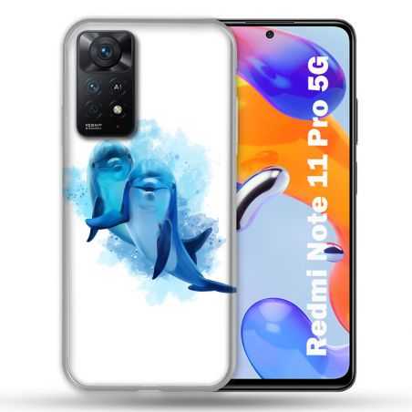 Coque Pour Xiaomi Redmi Note 11 Pro / 11 Pro 5G Animal Dauphin Duo