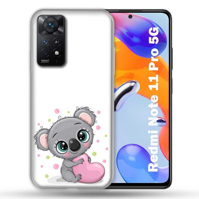 Coque Pour Xiaomi Redmi Note 11 Pro / 11 Pro 5G Animal Koala Cœur