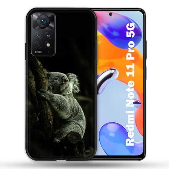 Coque Pour Xiaomi Redmi Note 11 Pro / 11 Pro 5G Animal Koala Noir