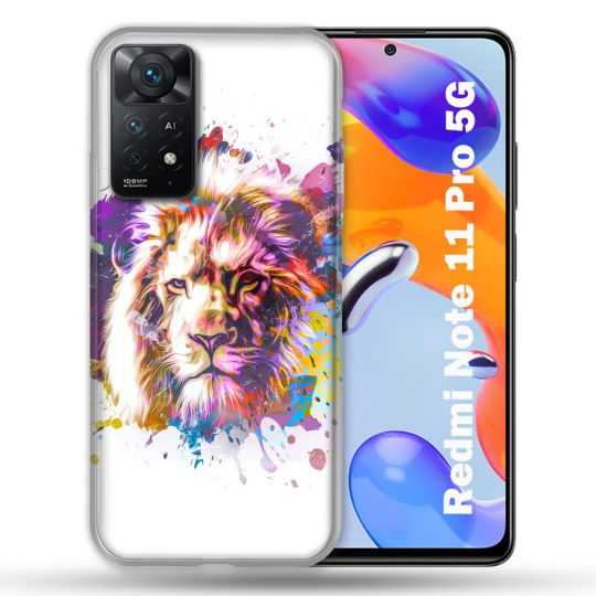 Coque Pour Xiaomi Redmi Note 11 Pro / 11 Pro 5G Animal Lion Tag