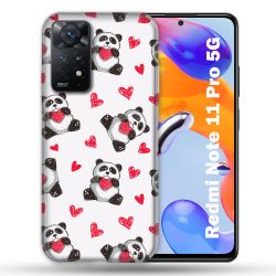 Coque Pour Xiaomi Redmi Note 11 Pro / 11 Pro 5G Animal Panda Cœur