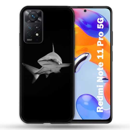 Coque Pour Xiaomi Redmi Note 11 Pro / 11 Pro 5G Animal Requin Sombre