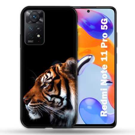 Coque Pour Xiaomi Redmi Note 11 Pro / 11 Pro 5G Animal Tigre Noir