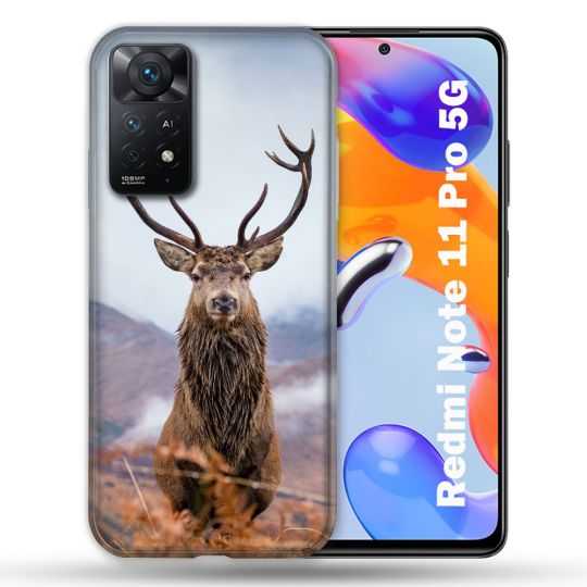 Coque Pour Xiaomi Redmi Note 11 Pro / 11 Pro 5G Chasse Chevreuil Montagne