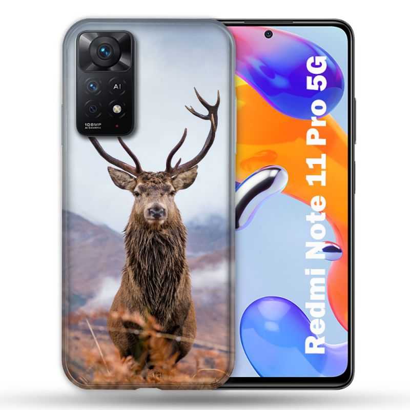 Coque Pour Xiaomi Redmi Note 11 Pro / 11 Pro 5G Chasse Chevreuil Montagne