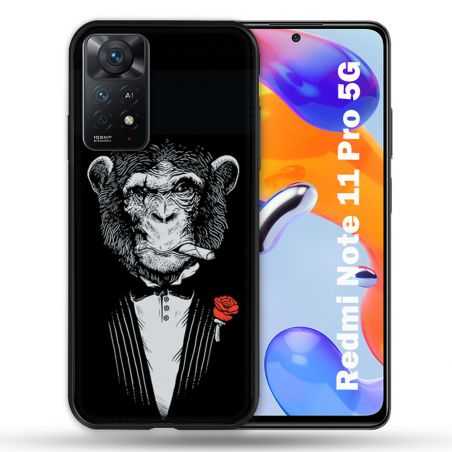 Coque Pour Xiaomi Redmi Note 11 Pro / 11 Pro 5G Decale Singe Mafia