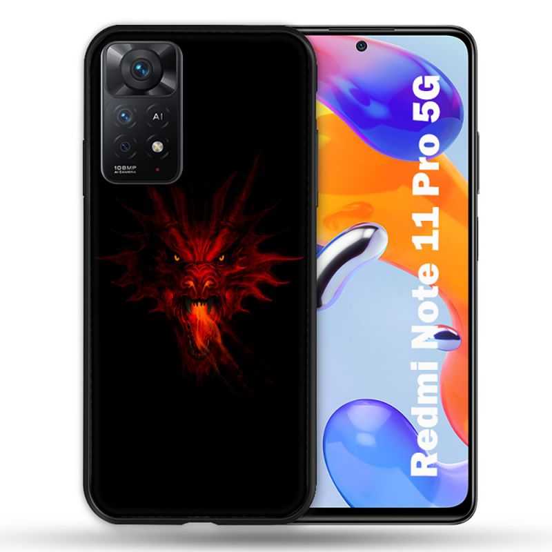 Coque Pour Xiaomi Redmi Note 11 Pro / 11 Pro 5G Fantastique Dragon Feu