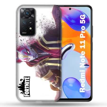 Coque Pour Xiaomi Redmi Note 11 Pro / 11 Pro 5G Fortnite Blanc