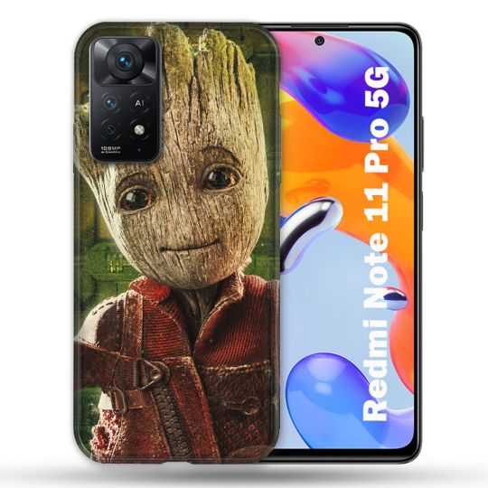 Coque Pour Xiaomi Redmi Note 11 Pro / 11 Pro 5G Groot Vert