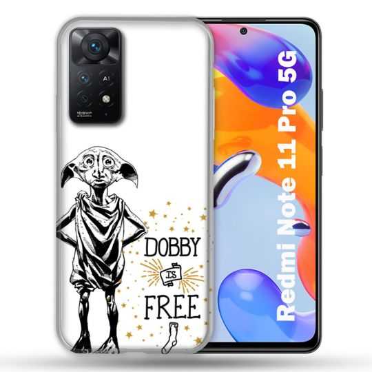 Coque Pour Xiaomi Redmi Note 11 Pro / 11 Pro 5G Harry Potter Dobby Free Blanc