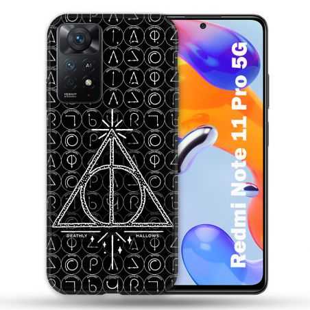 Coque Pour Xiaomi Redmi Note 11 Pro / 11 Pro 5G Harry Potter Hollows Triangle Noir