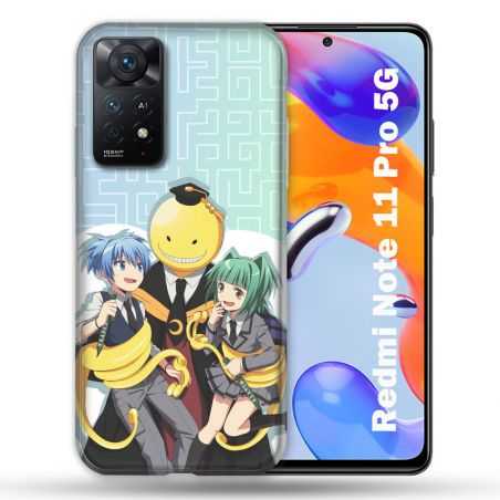 Coque Pour Xiaomi Redmi Note 11 Pro / 11 Pro 5G Manga Assassination Classroom Kuro Trio