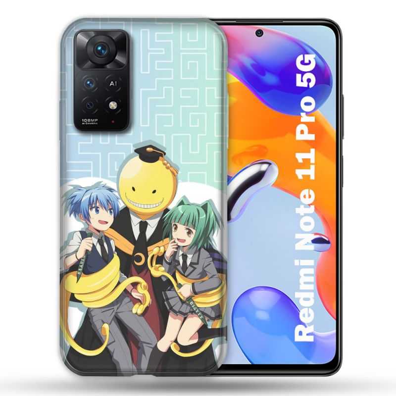 Coque Pour Xiaomi Redmi Note 11 Pro / 11 Pro 5G Manga Assassination Classroom Kuro Trio