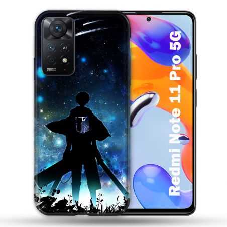 Coque Pour Xiaomi Redmi Note 11 Pro / 11 Pro 5G Manga Attaque Titans Levi