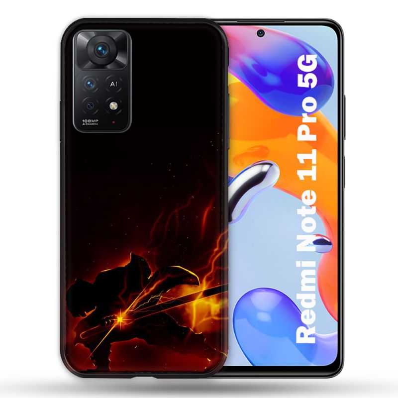 Coque Pour Xiaomi Redmi Note 11 Pro / 11 Pro 5G Manga Demon Slayer Electric