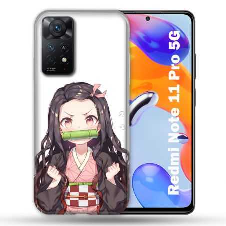 Coque Pour Xiaomi Redmi Note 11 Pro / 11 Pro 5G Manga Demon Slayer Nezuko