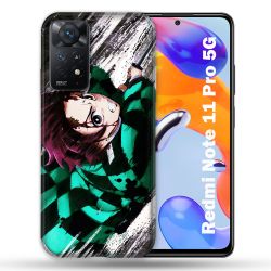 Coque Pour Xiaomi Redmi Note 11 Pro / 11 Pro 5G Manga Demon Slayer Tanjiro