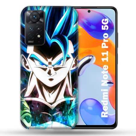 Coque Pour Xiaomi Redmi Note 11 Pro / 11 Pro 5G Manga Dragon Ball Gogeta Visage