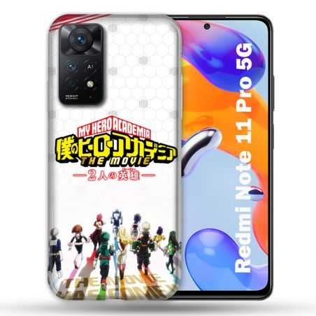 Coque Pour Xiaomi Redmi Note 11 Pro / 11 Pro 5G Manga My Hero Academia Blanc