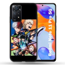 Coque Pour Xiaomi Redmi Note 11 Pro / 11 Pro 5G Manga My Hero Academia Noir