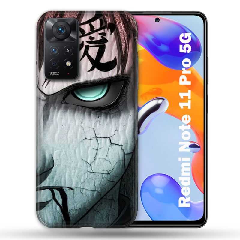 Coque Pour Xiaomi Redmi Note 11 Pro / 11 Pro 5G Manga Naruto Gaara