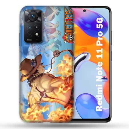 Coque Pour Xiaomi Redmi Note 11 Pro / 11 Pro 5G Manga One Piece Ace Color