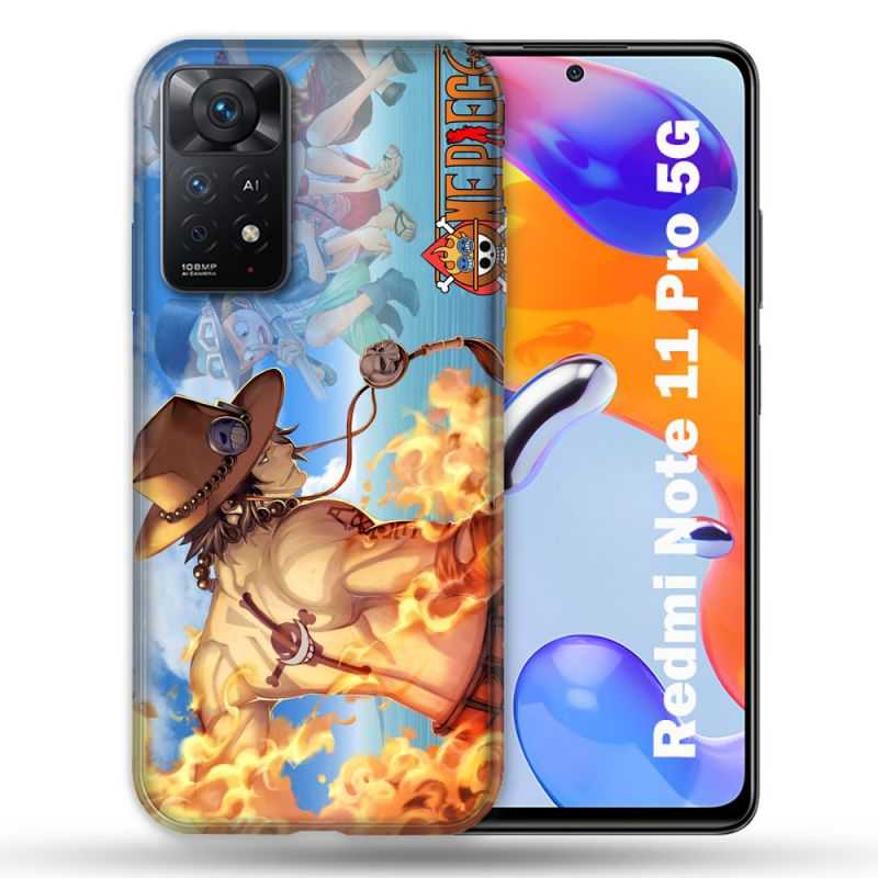 Coque Pour Xiaomi Redmi Note 11 Pro / 11 Pro 5G Manga One Piece Ace Color