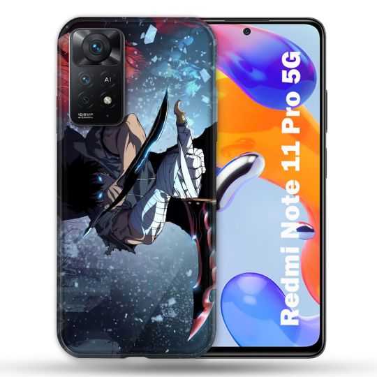 Coque Pour Xiaomi Redmi Note 11 Pro / 11 Pro 5G Manga Solo Leveling Sung Epee