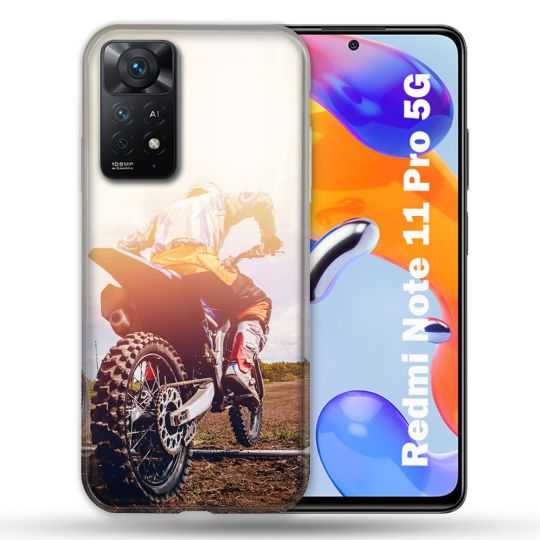 Coque Pour Xiaomi Redmi Note 11 Pro / 11 Pro 5G Moto Cross Soleil