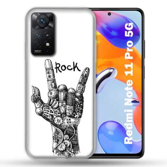 Coque Pour Xiaomi Redmi Note 11 Pro / 11 Pro 5G Musique Rock Main