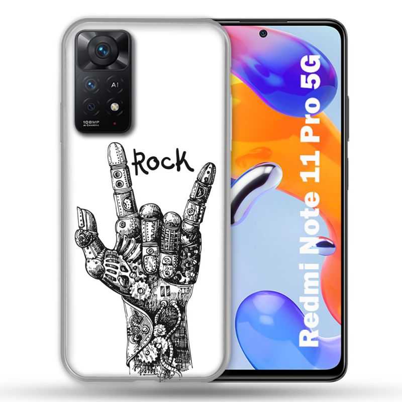 Coque Pour Xiaomi Redmi Note 11 Pro / 11 Pro 5G Musique Rock Main
