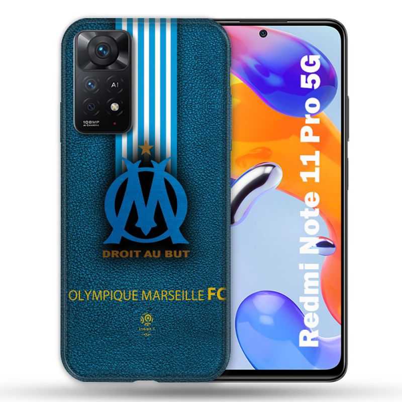 Coque Pour Xiaomi Redmi Note 11 Pro / 11 Pro 5G Olympique Marseille OM Bande