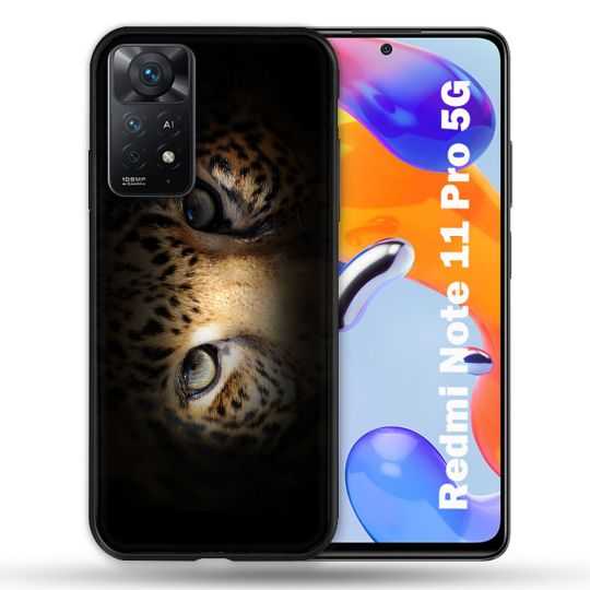 Coque Pour Xiaomi Redmi Note 11 Pro / 11 Pro 5G Animal Leopard Yeux