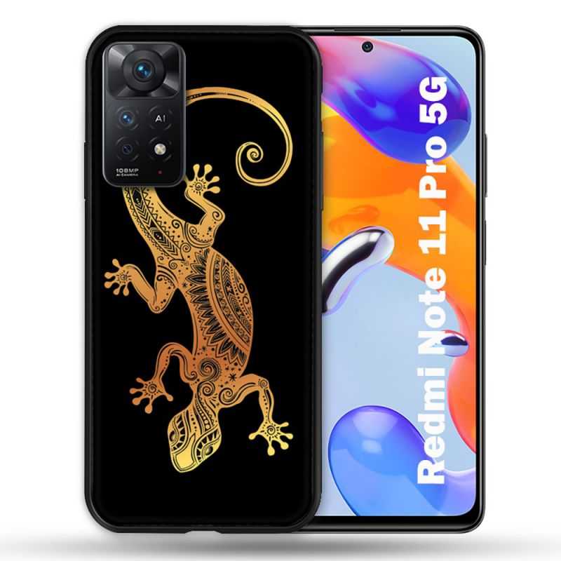 Coque Pour Xiaomi Redmi Note 11 Pro / 11 Pro 5G Animal Lezard Noir