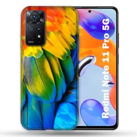 Coque Pour Xiaomi Redmi Note 11 Pro / 11 Pro 5G Animal Perroquet Plume