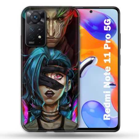 Coque Pour Xiaomi Redmi Note 11 Pro / 11 Pro 5G Arcane Jynx Bleu