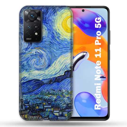 Coque Pour Xiaomi Redmi Note 11 Pro / 11 Pro 5G Peinture La nuit étoilée