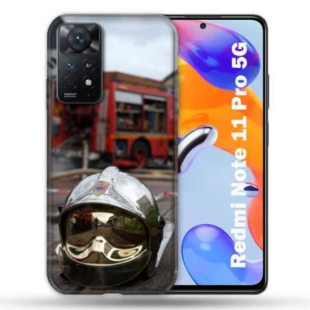 Coque Pour Xiaomi Redmi Note 11 Pro / 11 Pro 5G Pompier Casque Camion
