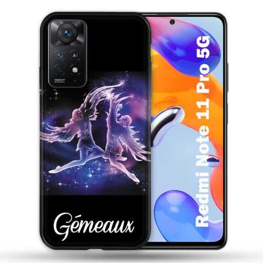 Coque Pour Xiaomi Redmi Note 11 Pro / 11 Pro 5G Signe Zodiaque 2 Gémeaux