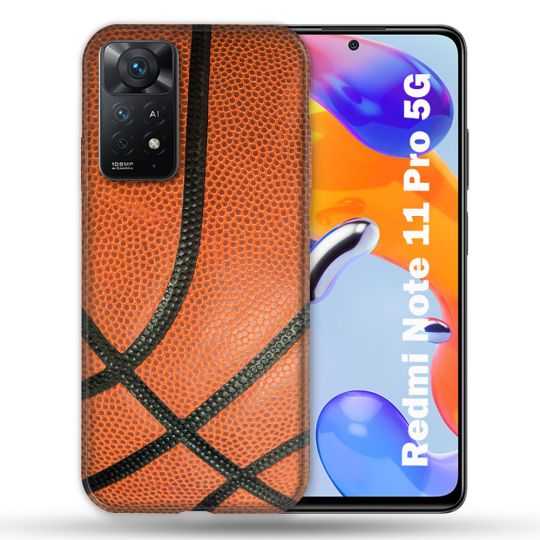 Coque Pour Xiaomi Redmi Note 11 Pro / 11 Pro 5G Sport Ballon Basket