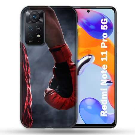 Coque Pour Xiaomi Redmi Note 11 Pro / 11 Pro 5G Sport Boxe Gant Rouge