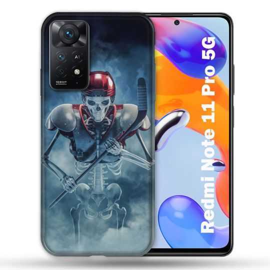 Coque Pour Xiaomi Redmi Note 11 Pro / 11 Pro 5G Sport Hockey Squelette